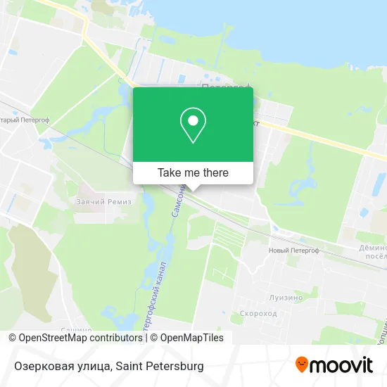 Озерковая улица map