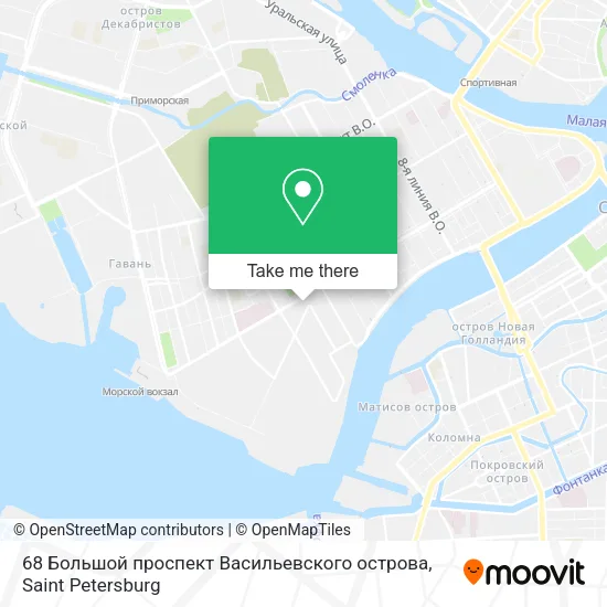 68 Большой проспект Васильевского острова map