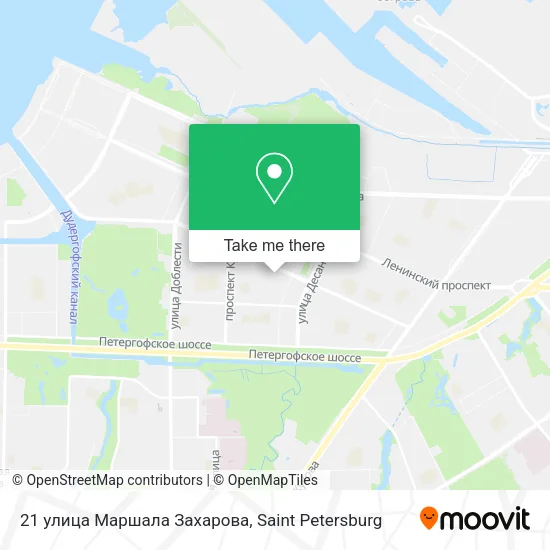 21 улица Маршала Захарова map