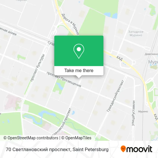 70 Светлановский проспект map