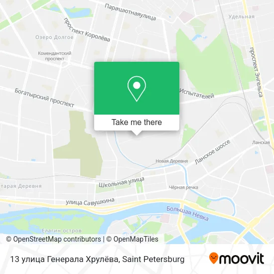 13 улица Генерала Хрулёва map