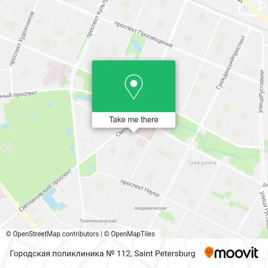 Городская поликлиника № 112 map