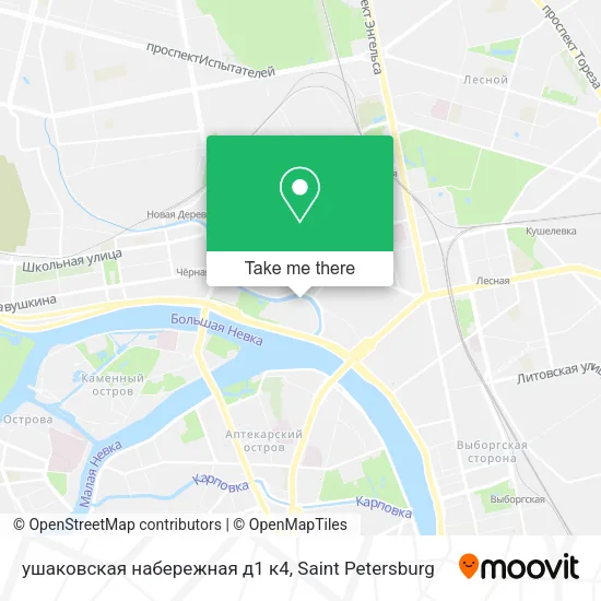 ушаковская набережная д1 к4 map