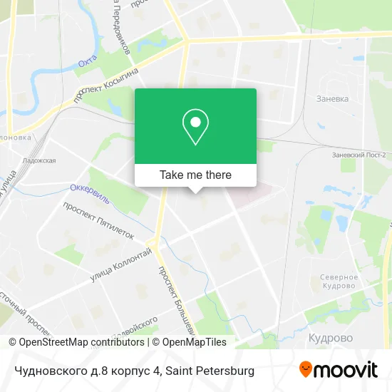 Чудновского д.8 корпус 4 map