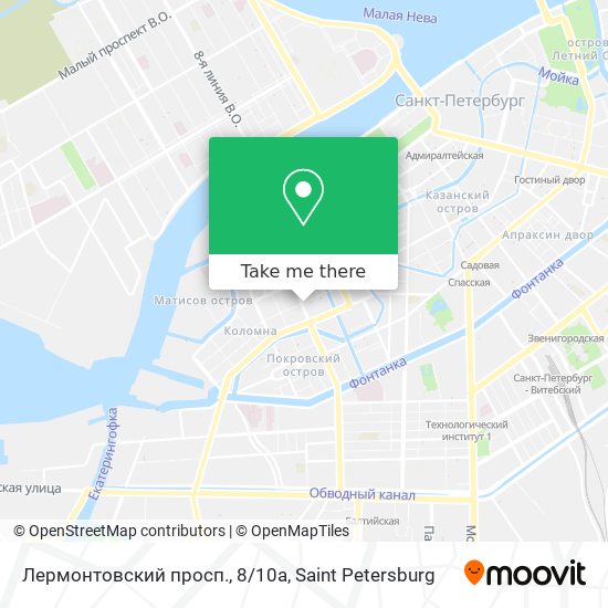 Лермонтовский просп., 8/10а map