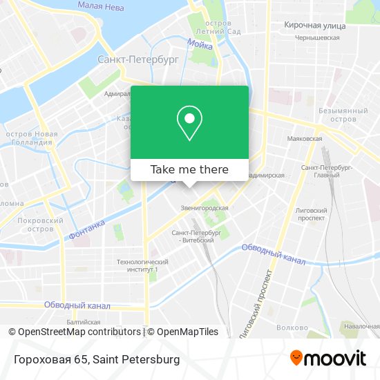 Гороховая 65 map