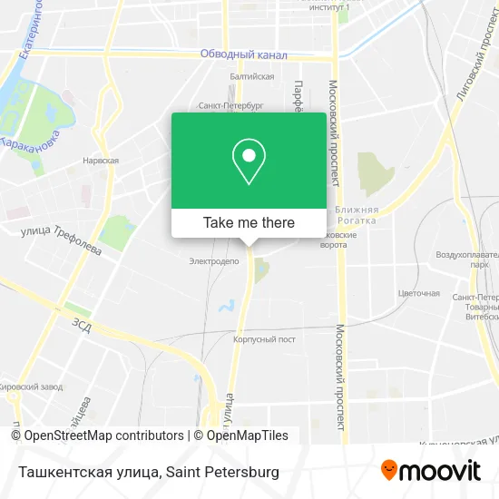 Ташкентская улица map