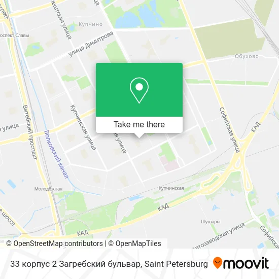 33 корпус 2 Загребский бульвар map