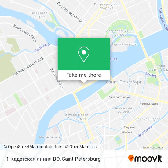 1 Кадетская линия ВО map