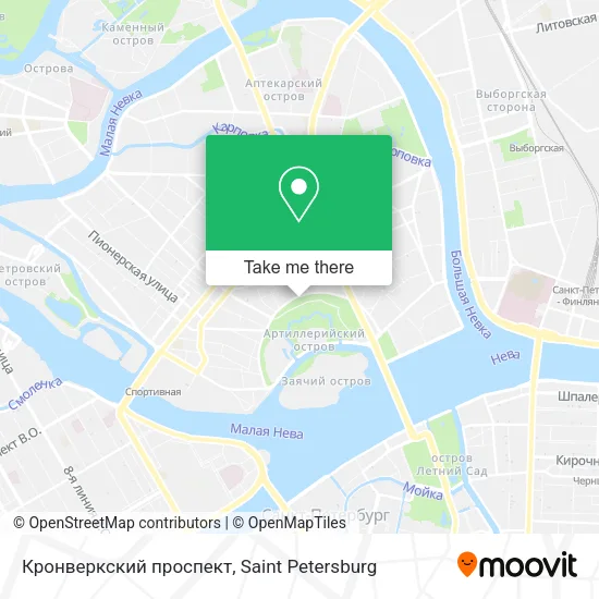 Кронверкский проспект map