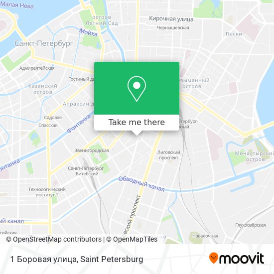 1 Боровая улица map