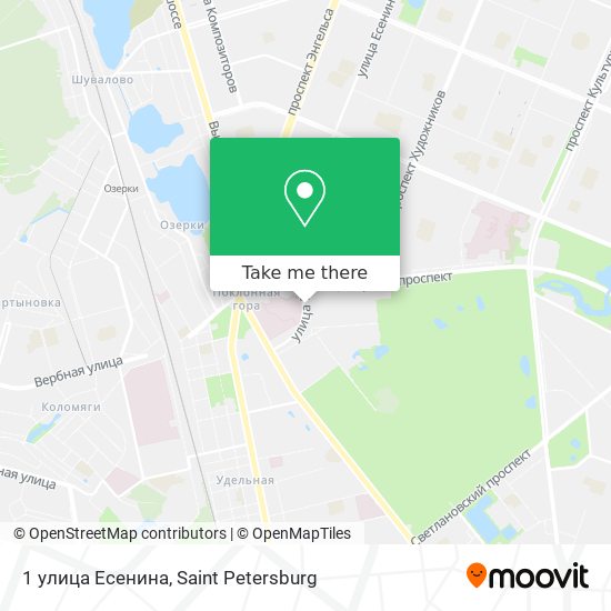 1 улица Есенина map