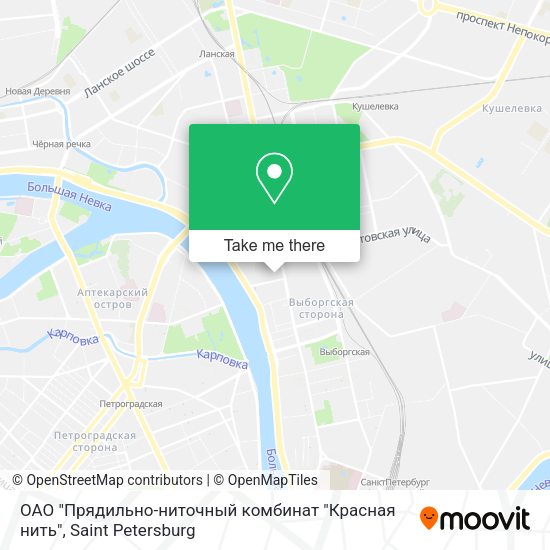 ОАО "Прядильно-ниточный комбинат "Красная нить" map