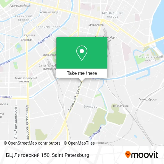 БЦ Лиговский 150 map