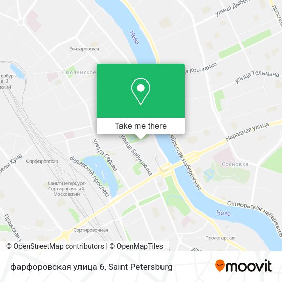 фарфоровская улица 6 map