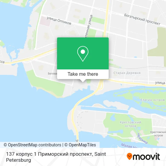 137 корпус 1 Приморский проспект map