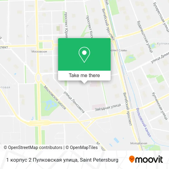 1 корпус 2 Пулковская улица map
