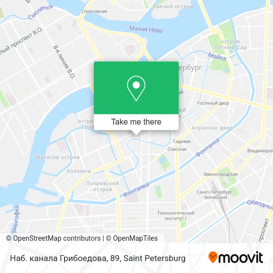 Наб. канала Грибоедова, 89 map