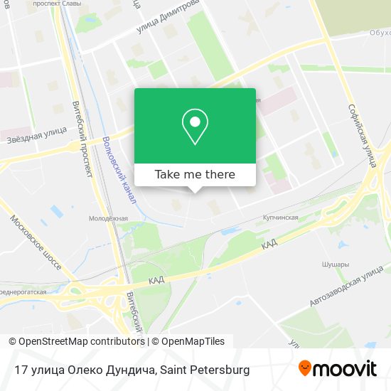 17 улица Олеко Дундича map