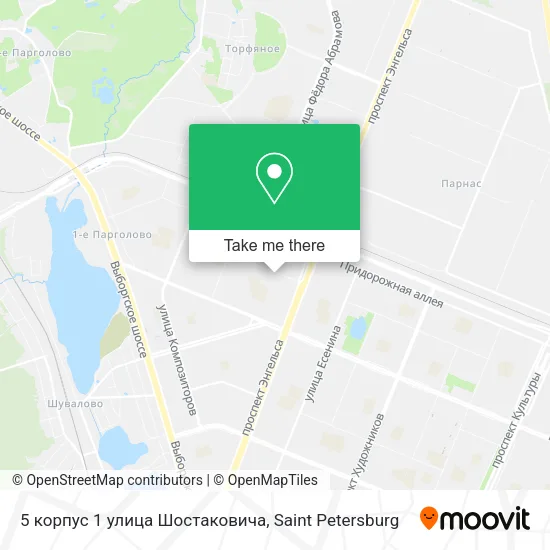 5 корпус 1 улица Шостаковича map