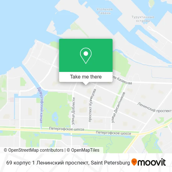 69 корпус 1 Ленинский проспект map