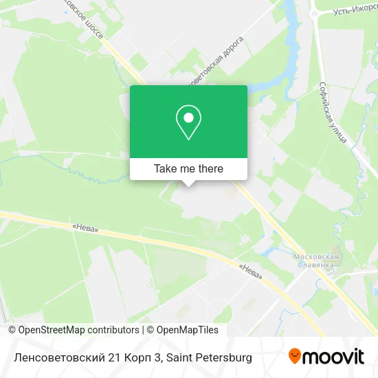 Ленсоветовский 21 Корп 3 map