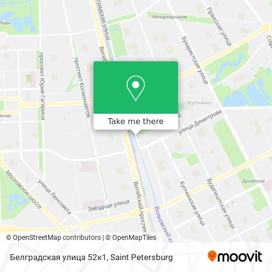 Белградская улица 52к1 map