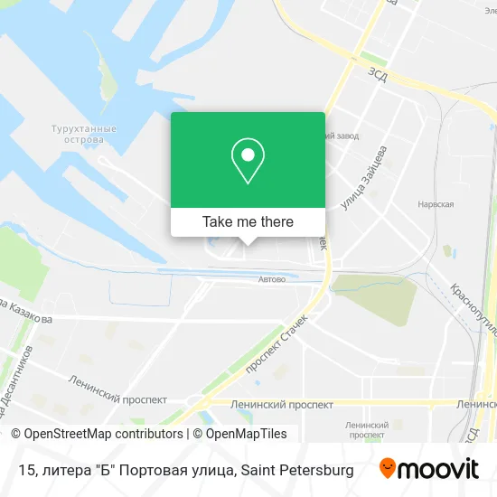 15, литера "Б" Портовая улица map