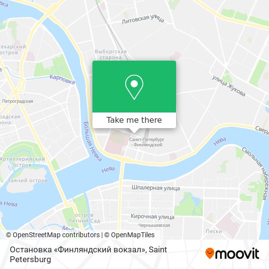 Остановка «Финляндский вокзал» map