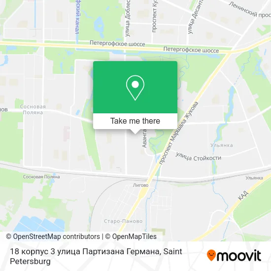 18 корпус 3 улица Партизана Германа map