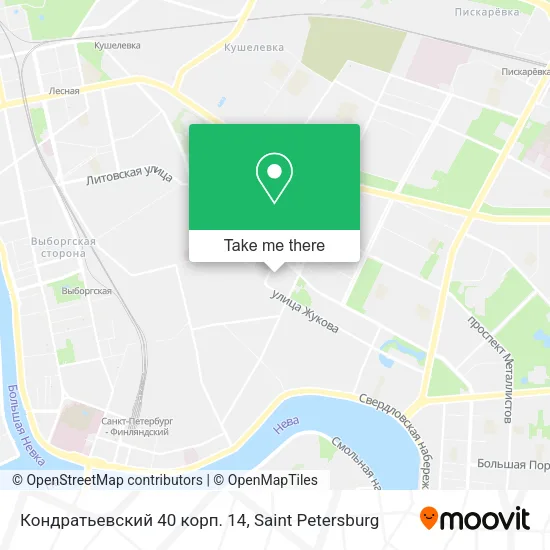 Кондратьевский 40 корп. 14 map