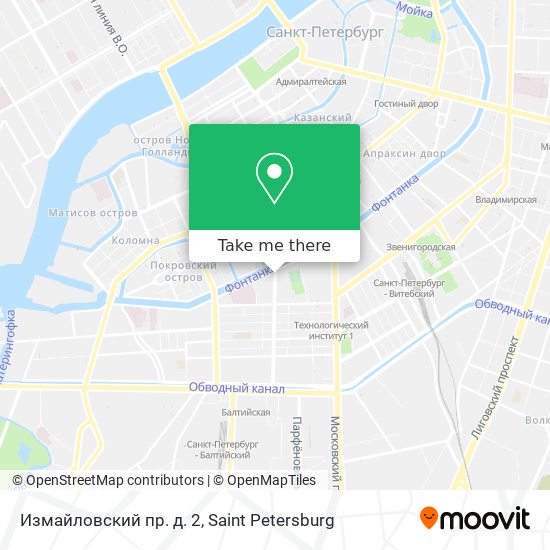 Измайловский пр. д. 2 map