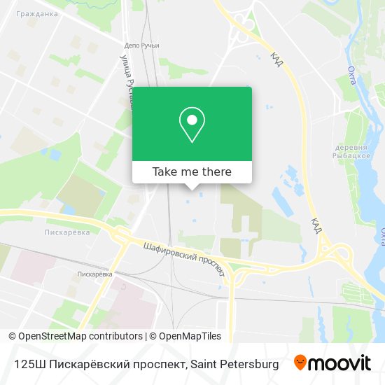 125Ш Пискарёвский проспект map