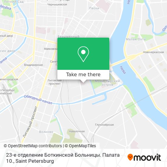23-е отделение Боткинской Больницы. Палата 10. map