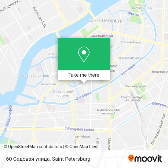 60 Садовая улица map