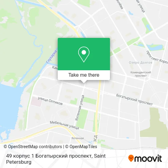 49 корпус 1 Богатырский проспект map