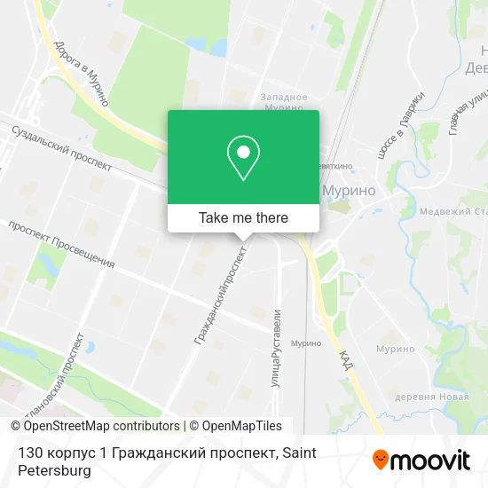 130 корпус 1 Гражданский проспект map