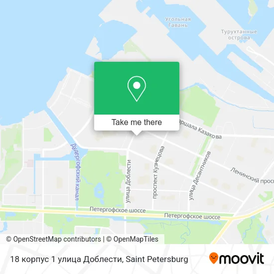 18 корпус 1 улица Доблести map