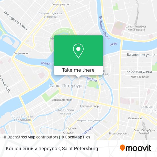 Конюшенный переулок map
