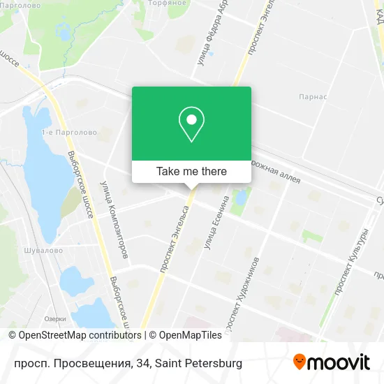 просп. Просвещения, 34 map