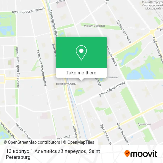 13 корпус 1 Альпийский переулок map