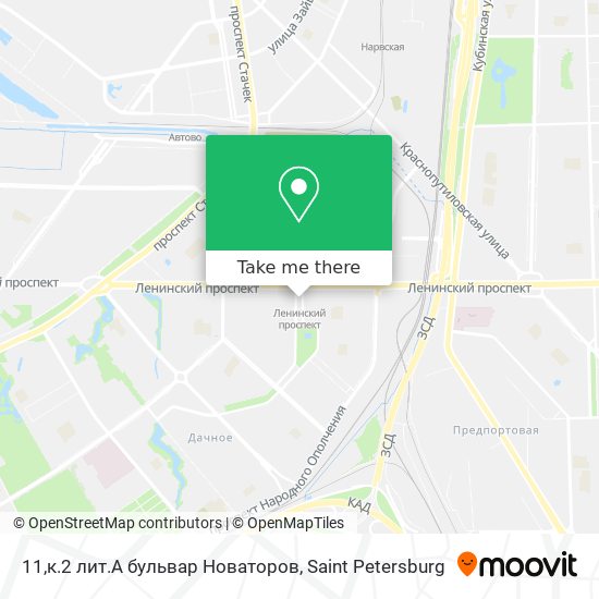 11,к.2 лит.А бульвар Новаторов map