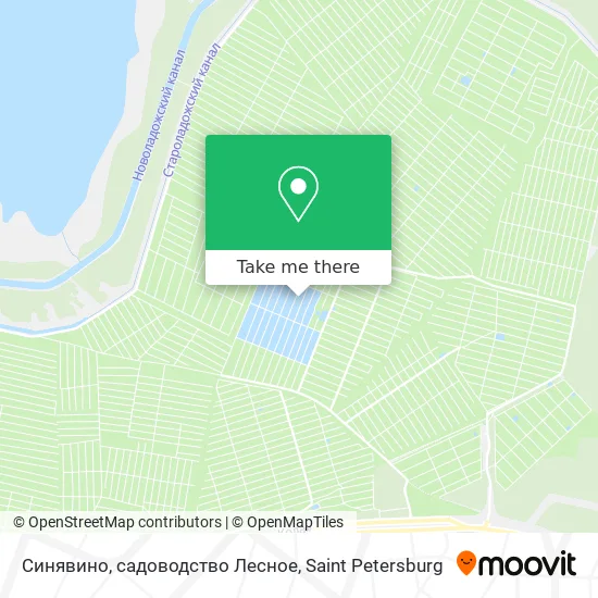 Синявино, садоводство Лесное map
