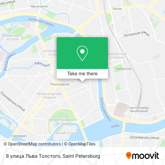 8 улица Льва Толстого map