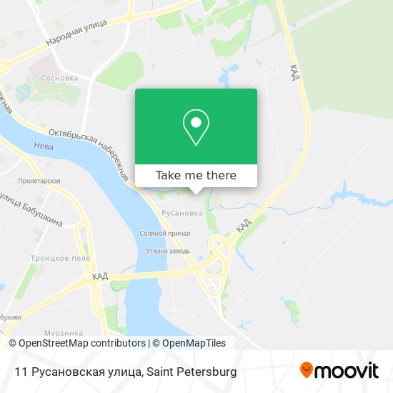 11 Русановская улица map