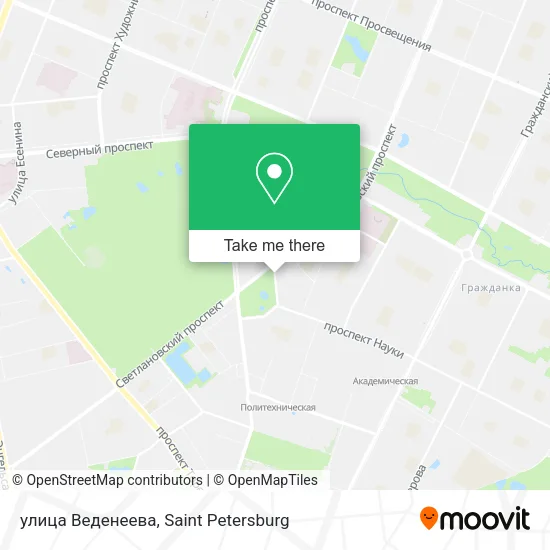 улица Веденеева map