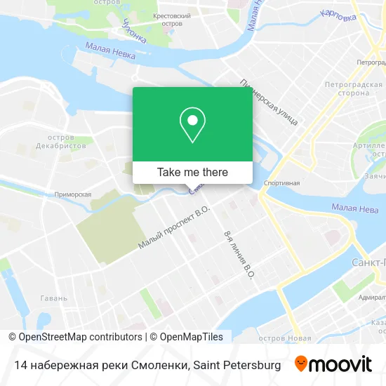 14 набережная реки Смоленки map