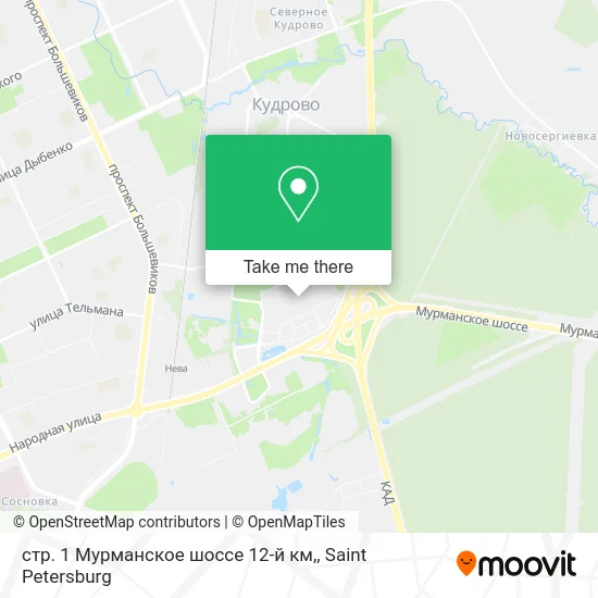 стр. 1 Мурманское шоссе 12-й км, map