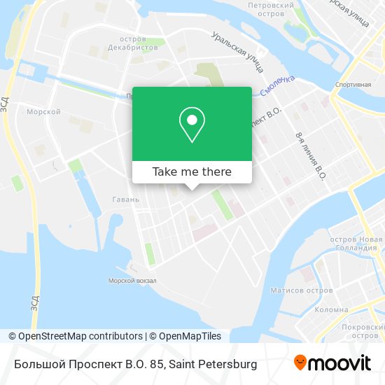 Большой Проспект В.О. 85 map
