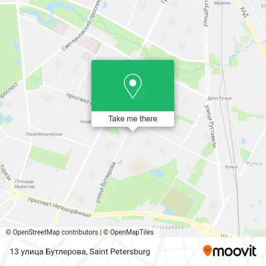 13 улица Бутлерова map